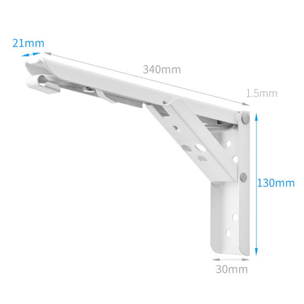 14 inch Wall-mounted Foldable Spring Storage Shelf for Dining Table-garmade.com