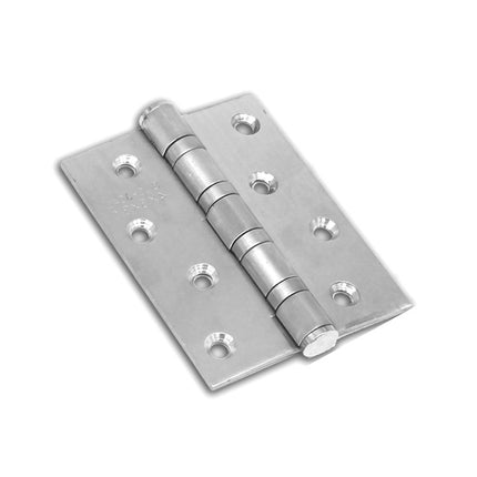 2 PCS Thick Stainless Steel Flat Hinges Home Cabinet Door Hinge, Size: 100x75mm-garmade.com
