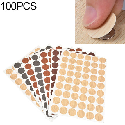 100PCS/Box 3 in 1 Decorative Dust Cover Paper Hole Stickers Furniture Cabinet Self-adhesive Sealing Stickers-garmade.com