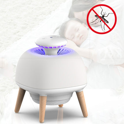 4W Ultraviolet Mosquito Trap Lamp USB Electric Pest Repeller Intelligent Light Control(White)-garmade.com