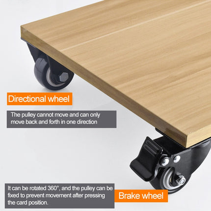 2 PCS 1.5 inch Furniture Cabinet Coffee Table Silent Universal Brake Wheel-garmade.com