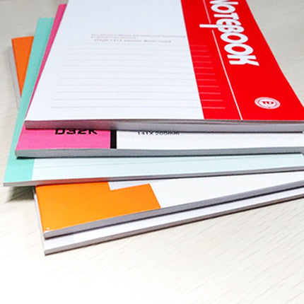 10 PCS 50 Pages A5 Soft Cover Diary Notebook Office Supply, Random Color Delivery-garmade.com