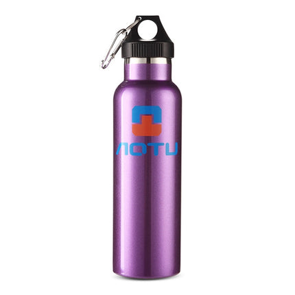 Aotu AT6646 Outdoor Travel Kettle Car Stainless Steel Thermos Bottle (Purple)-garmade.com