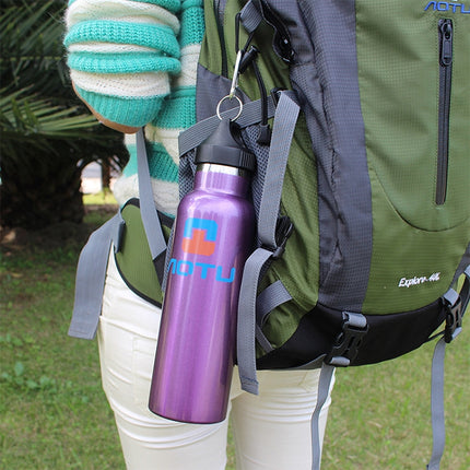 Aotu AT6646 Outdoor Travel Kettle Car Stainless Steel Thermos Bottle (Purple)-garmade.com