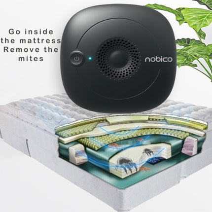 Household Wireless Ultrasonic Deodorizer Vacuum Cleaner Dust Mite Controller(Black)-garmade.com