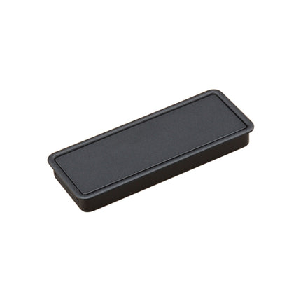 Simple Wardrobe Slotted Scrub Handle Concealed Recessed Drawer Invisible Handle, Hole Distance：96mm (Black)-garmade.com