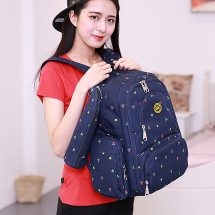 Fashion Travel Multifunctional Mother Shoulder Bag Maternity Mummy Nappy Backpack, Size: 18*30*43cm (Black Dot)-garmade.com