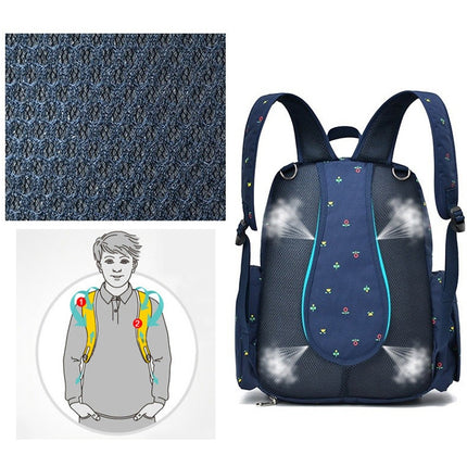 Fashion Travel Multifunctional Mother Shoulder Bag Maternity Mummy Nappy Backpack, Size: 18*30*43cm(Blue)-garmade.com