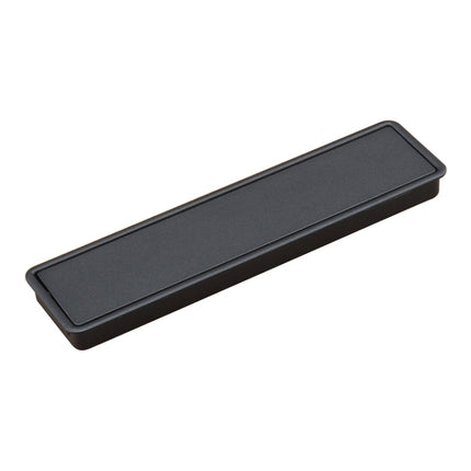 Simple Wardrobe Slotted Scrub Handle Concealed Recessed Drawer Invisible Handle, Hole Distance：160mm (Black)-garmade.com