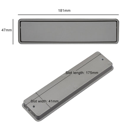 Simple Wardrobe Slotted Scrub Handle Concealed Recessed Drawer Invisible Handle, Hole Distance：160mm (Black)-garmade.com