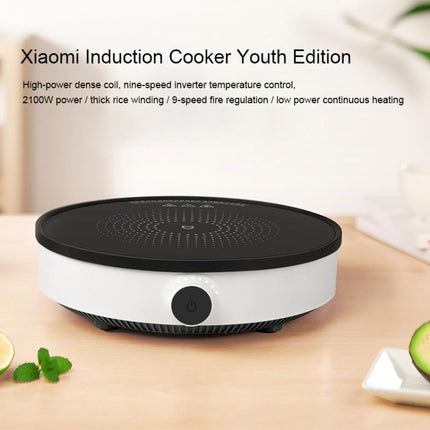 Original Xiaomi Mijia 2100W 9 Grades Youth Edition Smart Induction Cooker(Black White)-garmade.com