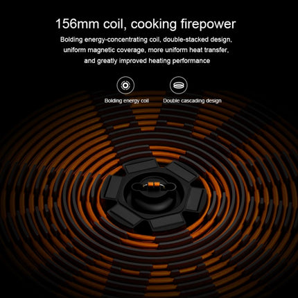 Original Xiaomi Mijia 2100W 9 Grades Youth Edition Smart Induction Cooker(Black White)-garmade.com