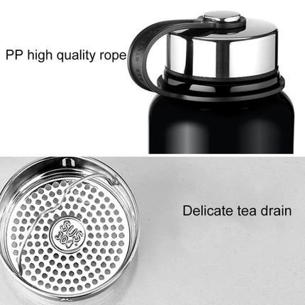 610ml Outdoor Vacuum Stainless Steel Heat Insulation Cup Portable Large Capacity Sports Bottle(Silver)-garmade.com