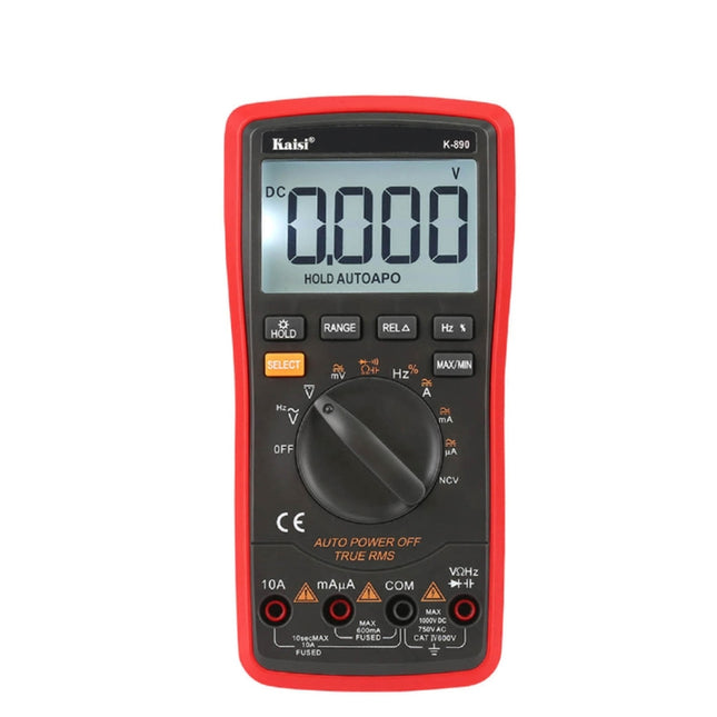 Kaisi K-890 Professional LCD Digital Multimeter Electrical Handheld Digital Multimeter Tester-garmade.com