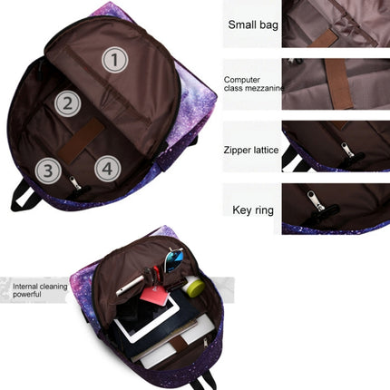 Diamond Lattice Pattern Print Travel Backpack School Shoulders Bag for Girls, Size: 40cm x 30cm x 17cm-garmade.com