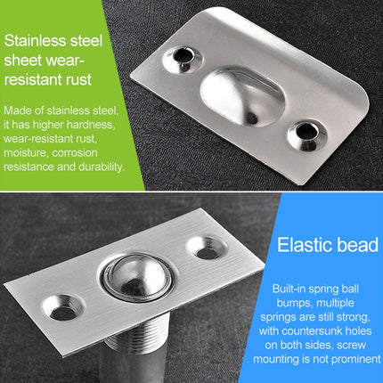 1 Pair 106 Stainless Steel Invisible Door Bead Spring Beads Special Bead Lock Door Bead-garmade.com