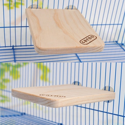 Pet Wooden Rectangular Springboard Hamster Small Pets Pedal Toys, Large-garmade.com