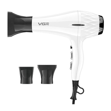 VGR V-413 2200W Negative Ion Hair Dryers with 6 Gear Adjustment, Plug Type: EU Plug (White)-garmade.com
