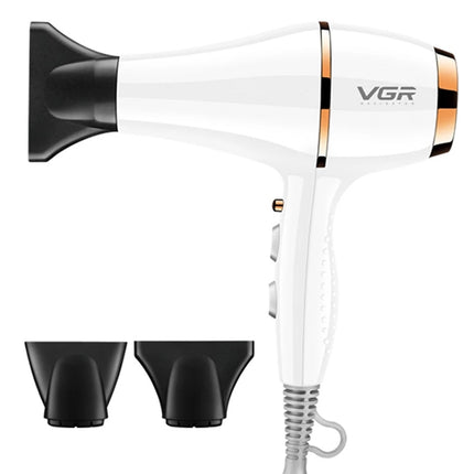 VGR V-414 2200W Negative Ion Hair Dryers with 6 Gear Adjustment, Plug Type: EU Plug(White)-garmade.com