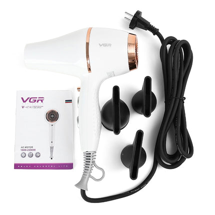 VGR V-414 2200W Negative Ion Hair Dryers with 6 Gear Adjustment, Plug Type: EU Plug(White)-garmade.com