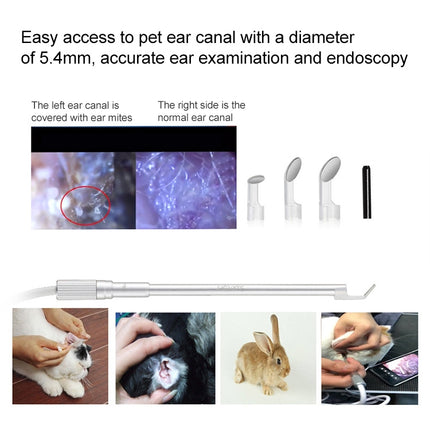 Supereyes Y003 Pet Ear Canal Nasal Cavity Waterproof Electronic Digital Endoscope-garmade.com
