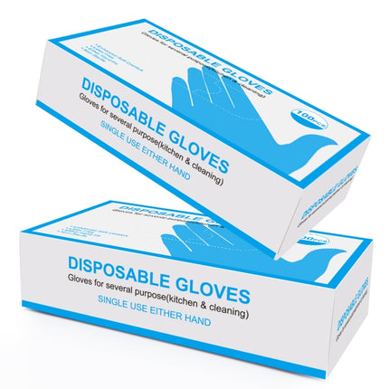 100 PCS Blue Disposable Butyronitrile Gloves Housework Supplies, Size: M, Suitable for Palm Width: 8cm-9cm-garmade.com