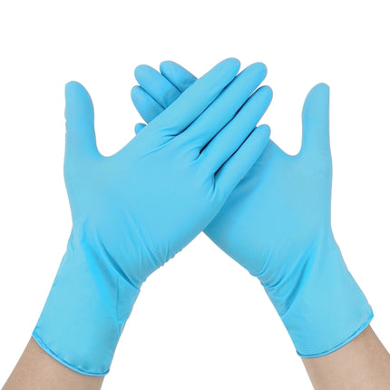 100 PCS Blue Disposable Butyronitrile Gloves Housework Supplies, Size: L, Suitable for Palm Width: 9cm-10cm-garmade.com