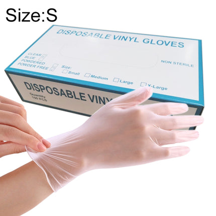 100 PCS Disposable PVC Examination Gloves Household Transparent Touchable Protective Gloves, Size: S-garmade.com