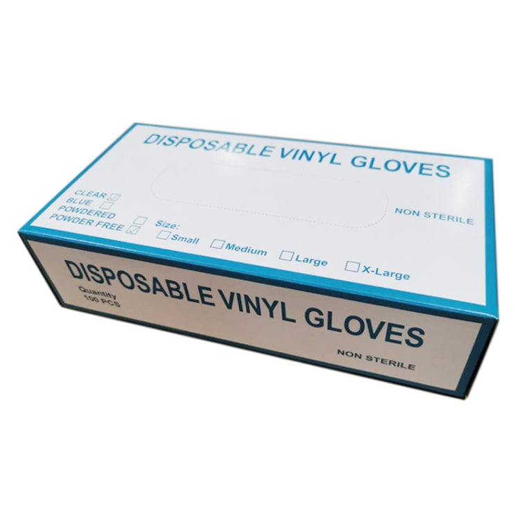 100 PCS Disposable PVC Examination Gloves Household Transparent Touchable Protective Gloves, Size: S-garmade.com