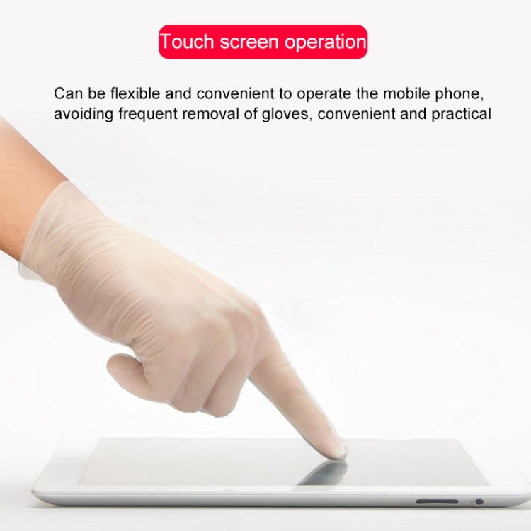 100 PCS Disposable PVC Examination Gloves Household Transparent Touchable Protective Gloves, Size: S-garmade.com