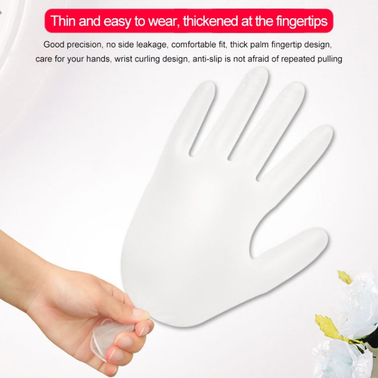 100 PCS Disposable PVC Examination Gloves Household Transparent Touchable Protective Gloves, Size: S-garmade.com