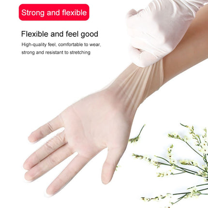 100 PCS Disposable PVC Examination Gloves Household Transparent Touchable Protective Gloves, Size: S-garmade.com
