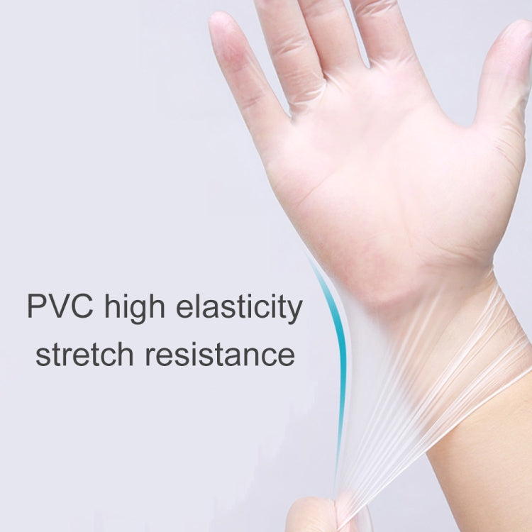 100 PCS Disposable PVC Examination Gloves Household Transparent Touchable Protective Gloves, Size: S-garmade.com