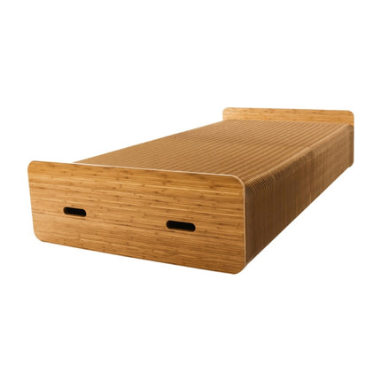 Creative Folding Single Bed, Size: Width: 200x70cm(Brown)-garmade.com