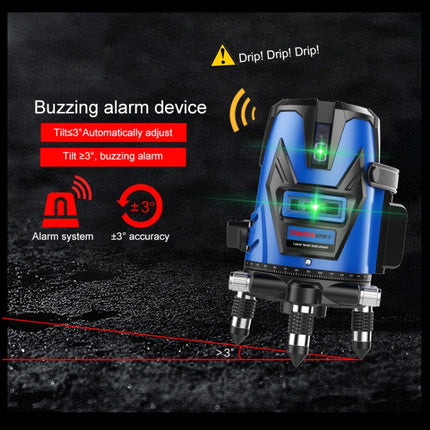 MBOOS LD Blue Light 2 Line Outdoor Laser Level Instrument with Suitcase & 1m Tripod-garmade.com