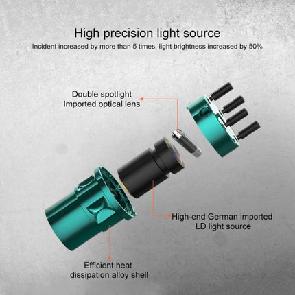 VCHON 30 Times Enhanced Green Light 3 Line High-precision Outdoor Laser Level Instrument with Anti-drop Plastic Box & 1m Tripod-garmade.com
