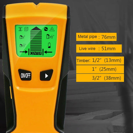 TH210 3 in 1 Wall Metal Detector for Voltage and Cable with Metal Detection Function-garmade.com