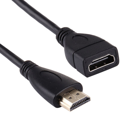 HDMI 19 Pin Male to HDMI 19 Pin Female Retractable Coiled Adapter Cable, Coiled Cable Stretches to 1.5m-garmade.com