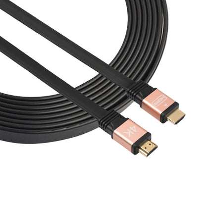 1.5m HDMI 2.0 (4K) 30AWG High Speed 18Gbps Gold Plated Connectors HDMI Male to HDMI Male Flat Cable(Rose Gold)-garmade.com
