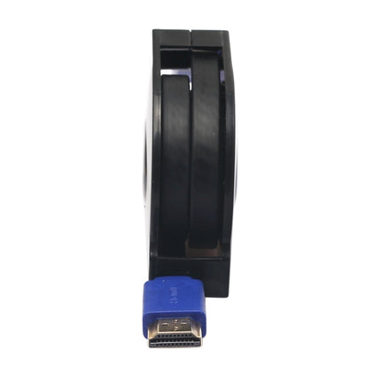 1.8m HDMI 1.4 (1080P) Gold Plated Connectors HDMI Male to HDMI Male Retractable Flat Cable (Black)-garmade.com