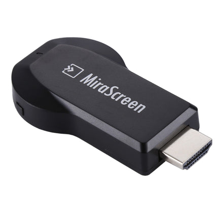 MiraScreen WiFi Display Dongle / Miracast Airplay DLNA Display Receiver Dongle Wireless Mirroring Screen Device with 2 in 1 USB Cable (Black)-garmade.com
