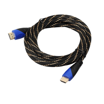 3m HDMI 1.4 Version 1080P Woven Net Line Blue Black Head HDMI Male to HDMI Male Audio Video Connector Adapter Cable-garmade.com