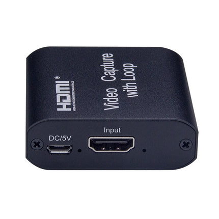 USB 2.0 to HDMI 4K HD Video Capture with Loop (Black)-garmade.com