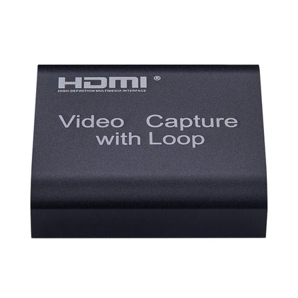 USB 2.0 to HDMI 4K HD Video Capture with Loop (Black)-garmade.com