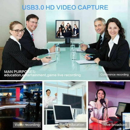 K004 HDMI to USB 3.0 UVC HD Video Capture (Black)-garmade.com