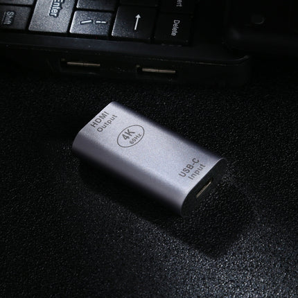 Type-C / USB-C Female to HDMI Female Aluminium Alloy Adapter-garmade.com