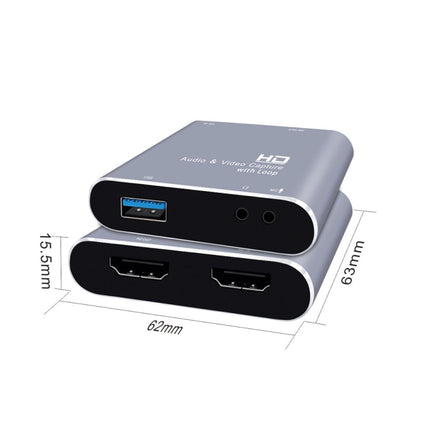 Z37 HDMI Female + Mic to HDMI Female + Audio + USB HD Video & Audio Capture Card with Loop-garmade.com
