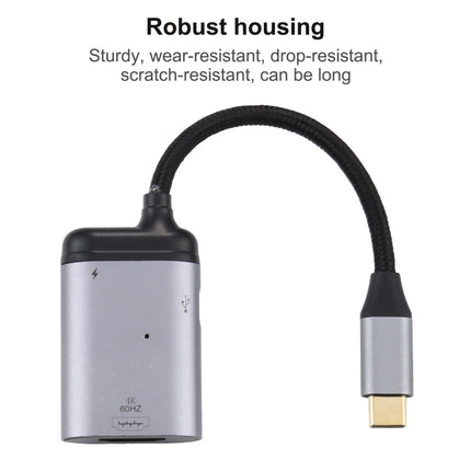 4K 60Hz USB-C / Type-C to HDMI + PD Data Sync Adapter Cable-garmade.com