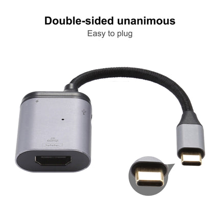 4K 60Hz USB-C / Type-C to HDMI + PD Data Sync Adapter Cable-garmade.com