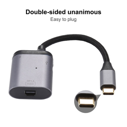 4K USB-C / Type-C to Mini DisplayPort 1.4 + PD Data Sync Adapter Cable-garmade.com